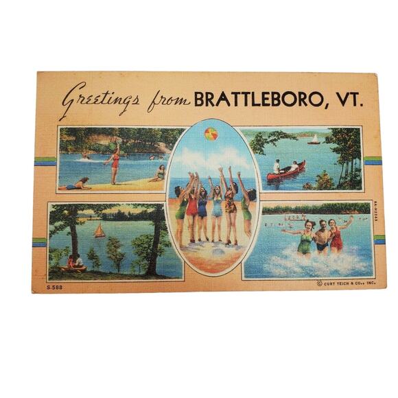 4 Vermont Postcards Vintage Ephemera - Picture 5 of 7